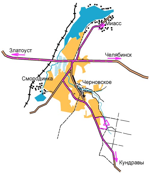 Схема проезда на М. Поляну